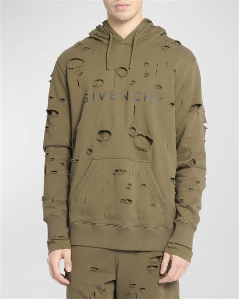 givenchy trainings suit|Givenchy men's destroyed hoodie.